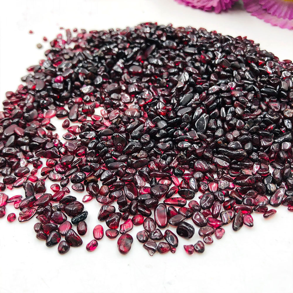 Fish Tank Gravel - 50g/Pack Lot Natural Red Garnet Quartz