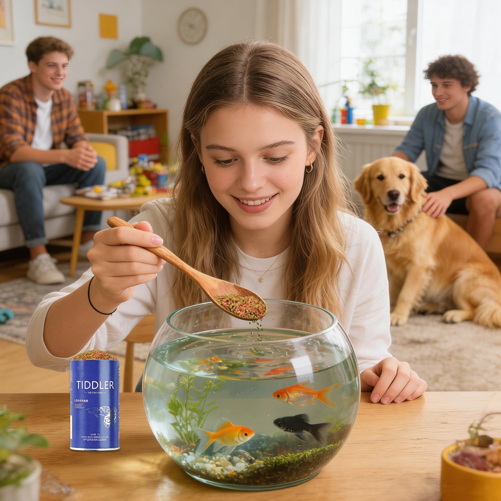 Fish Food Aquarium Feed Small  - Betta Fish Tank ulasan dan harga