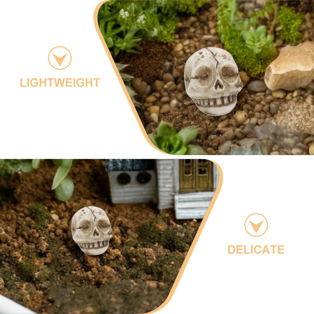 20Pcs Resin Smiling Skull Stat - Aquarium Decor ulasan dan harga